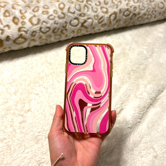 Pink Casetify Phone Case. iPhone X or iPhone 11 Pro phone sizes fit this case. - Picture 3 of 5